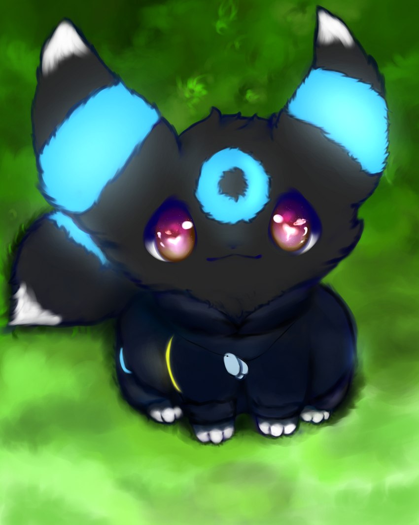 black_body black_fur blue_body blue_fur clothing feral fluffy fluffy_tail fur fur_markings jacket male markings paws smile solo tail topwear tuft snoiifoxxo nintendo pokemon auro_(auropaw) eeveelution generation_2_pokemon mammal pokemon_(species) shiny_pokemon umbreon 4:5 absurd_res hi_res