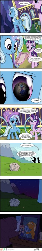 dialogue female feral grass horn magic male outside plant text brisineo friendship_is_magic hasbro idw_publishing my_little_pony my_little_pony_(idw) mythology jack_pot_(mlp) starlight_glimmer_(mlp) trixie's_mom_(idw) trixie_(mlp) equid equine mammal mythological_creature mythological_equine unicorn 2018 absurd_res comic english_text hi_res long_image tall_image father_(lore) mother_(lore) parent_(lore)