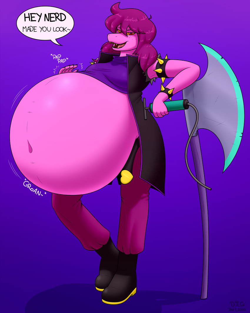 susie (undertale (series) and etc) created by day-tripper-guy