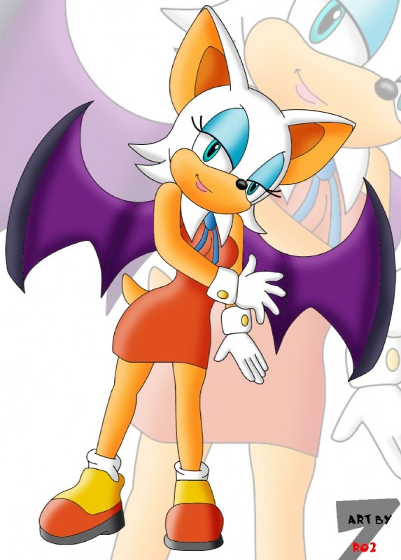 rouge the bat (sonic the hedgehog (series) and etc) created by zeta r-02