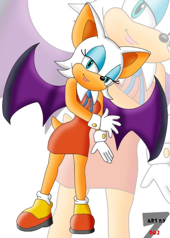 anthro cosplay female solo zeta_r-02 sega sonic_the_hedgehog_(series) rouge_the_bat bat mammal hi_res