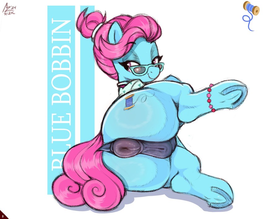 blue bobbin (friendship is magic and etc) created by aer0 zer0