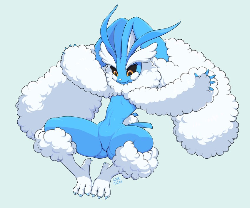 anthro breasts featureless_breasts featureless_crotch female fusion pokemon_fusion small_breasts solo lopunana nintendo pokemon altaria generation_3_pokemon generation_4_pokemon lopunny pokemon_(species) absurd_res hi_res