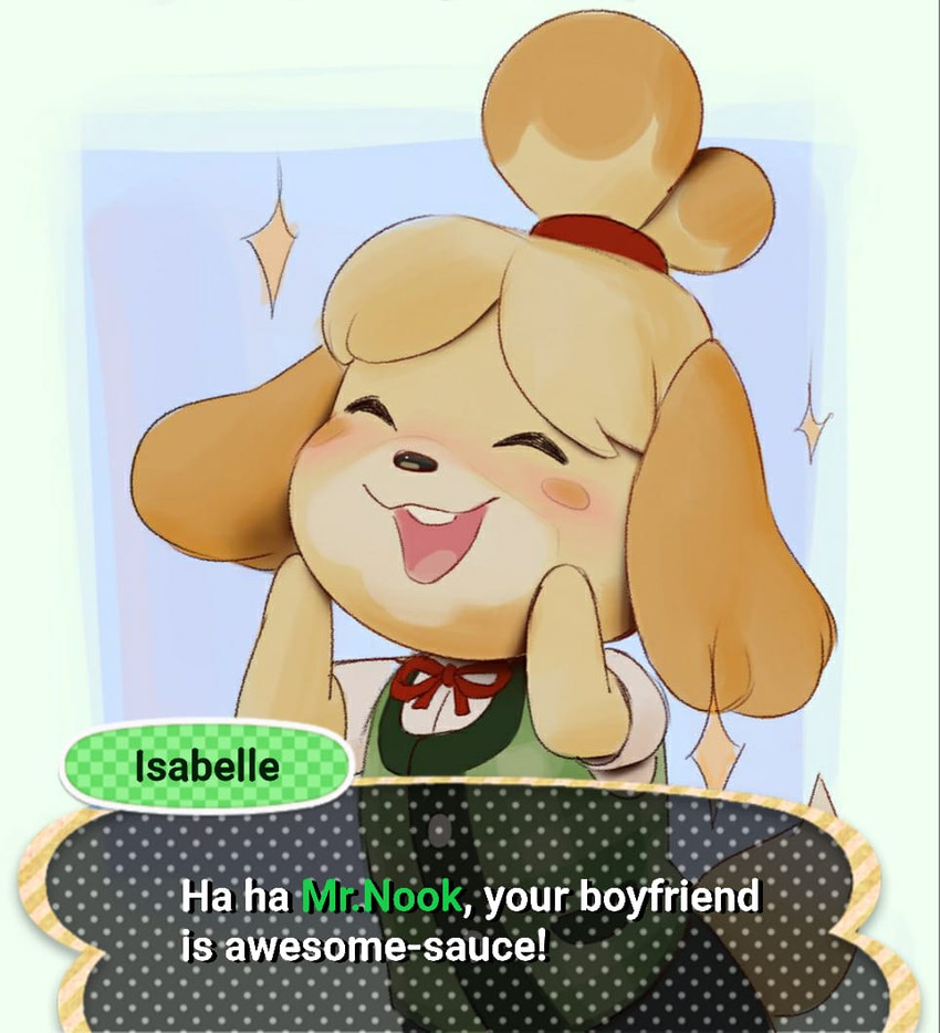 isabelle (animal crossing and etc) created by melanpsycholia