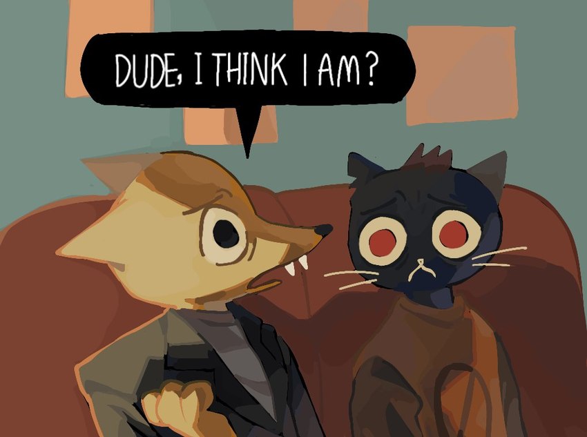 gregg lee and mae borowski (night in the woods) created by ppcan32