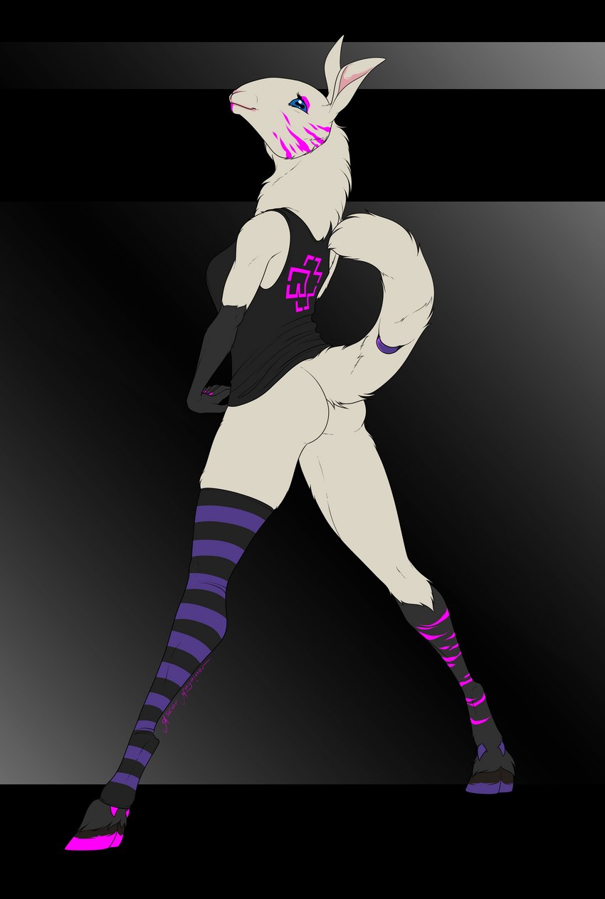 anthro biped butt clothed clothed_anthro clothed_female clothing female female_anthro hooves legwear partially_clothed pose shirt solo standing stockings tank_top three-quarter_view topwear unguligrade ascar_angainor rammstein border_leicester bovid caprine domestic_sheep mammal sheep absurd_res digital_drawing_(artwork) digital_media_(artwork) flat_colors full-length_portrait hi_res portrait