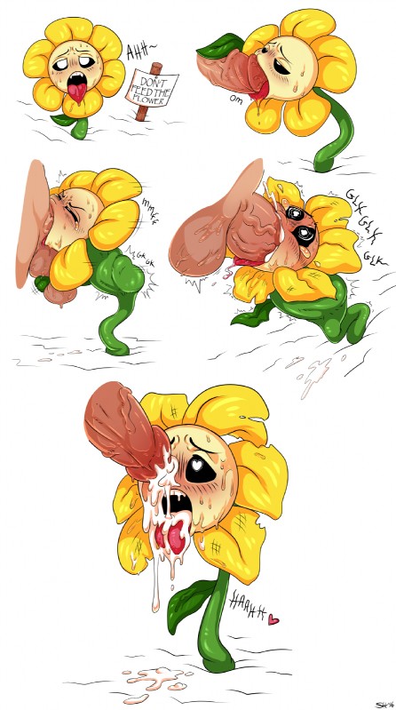 flowey the flower (undertale (series) and etc) created by sorc