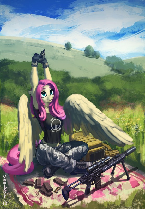 fluttershy (friendship is magic and etc) created by vombavr