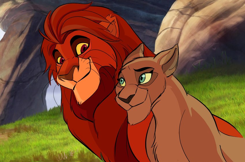 ahadi and uru (the lion king and etc) created by rose ann