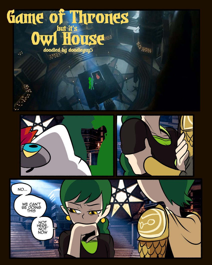 armor dialogue duo female green_hair hair humanoid_pointy_ears kissing male male/female mole_under_eye parody pointy_ears text yellow_eyes mrbooshmaster disney game_of_thrones the_owl_house edric_blight emira_blight humanoid mammal waddling_head witch_(the_owl_house) 4:5 crossover english_text hi_res brother_(lore) brother_and_sister_(lore) incest_(lore) sibling_(lore) sister_(lore) twincest_(lore) twins_(lore)