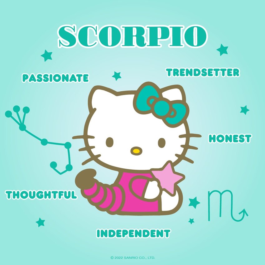 hello kitty and scorpio (hello kitty (series) and etc) created by unknown artist