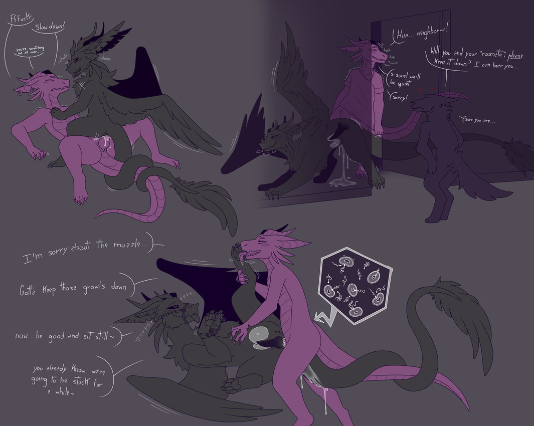 almost_caught ambiguous_gender animal_genitalia anthro anthro_on_feral anthro_penetrating anthro_penetrating_feral ass_up bdsm bestiality blush bodily_fluids bondage bound comic_panel cowgirl_position cross-popping_vein cum cum_in_vagina cum_inside cum_on_ground cum_on_tail dialogue duo embarrassed faceless_character faceless_male feet female female_penetrated feral feral_on_bottom feral_on_top feral_penetrated foot_fetish foot_lick foot_play frill_(anatomy) from_front_position genital_fluids genital_slit genitals hand_on_belly hindpaw horn impregnation knot knotted_penis licking lying male male/female male_penetrating male_penetrating_female motion_lines multiple_ova neighbor notched_ear on_back on_bottom on_top orgasm ovum pawpads paws penetration penile penile_penetration penis penis_in_vagina piercing profanity pulling_shirt_down purple_body purring raised_foot restraints rope rope_bondage scales sex simple_background speech_bubble spread_wings stealth_sex tail tail_coil tapering_penis teeth text tongue vaginal vaginal_penetration ventral_scales wings x-ray_view pantheggon mythology fuzzysmore_(character) keewee_(keewee3d) dragon dutch_angel_dragon kobold mythological_creature mythological_scalie scalie absurd_res comic digital_media_(artwork) english_text hi_res