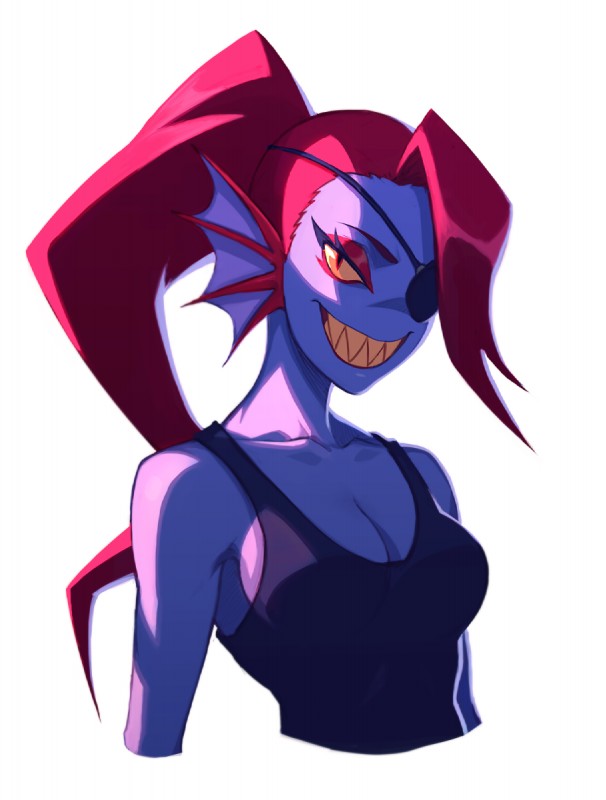 undyne (undertale (series) and etc) created by liyart