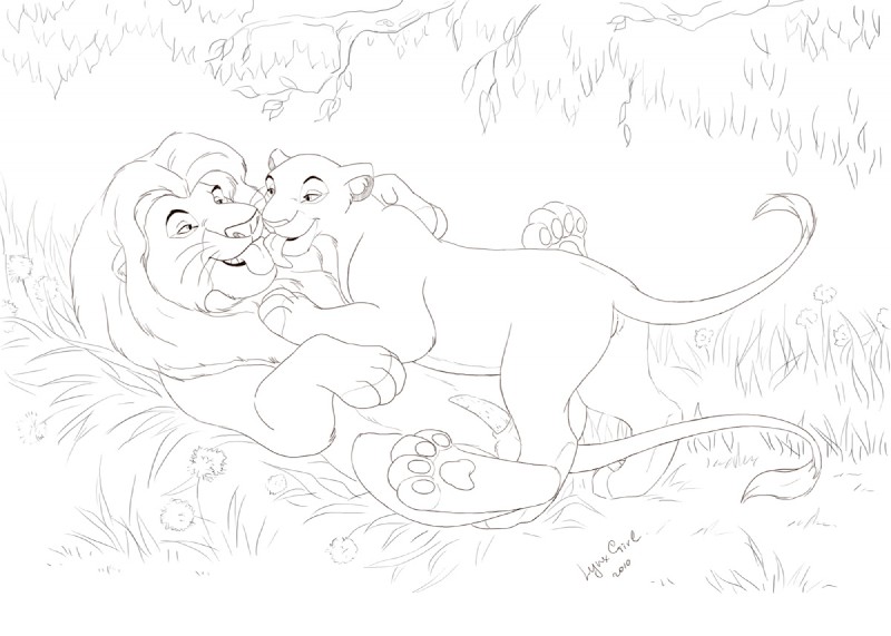 mufasa and sarabi (the lion king and etc) created by reallynxgirl