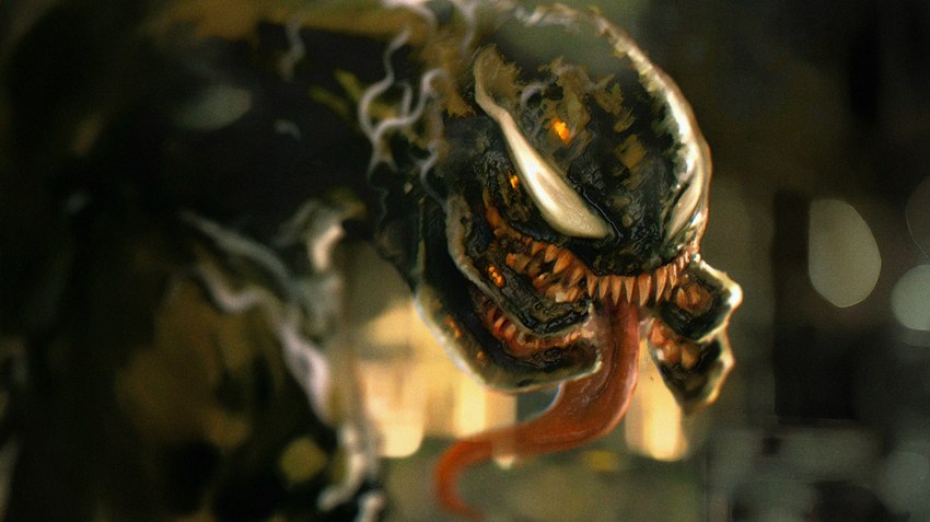 anthro close-up empty_eyes long_tongue male mandibles sharp_teeth solo teeth tongue tongue_out jackdrawss halo_(series) marvel microsoft xbox_game_studios venom_(marvel) vyl_'kodom alien sangheili symbiote hi_res