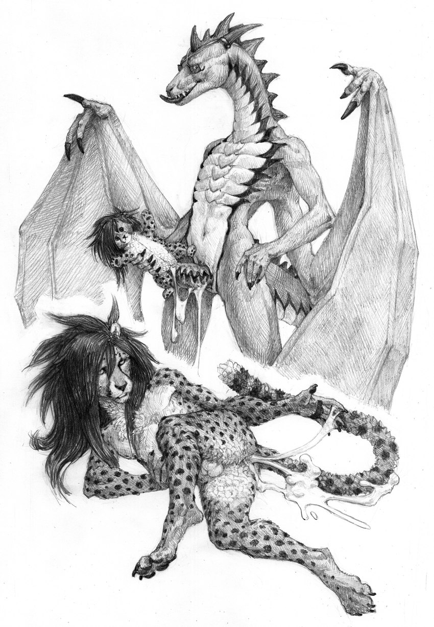 anthro bodily_fluids cum cum_inside duo eyewear genital_fluids glasses male male/male plushie plushophilia segmented_penis tail voodoo voodoo_doll voodoo_penetration a_inc mythology a_inc_(character) liovchick cheetah dragon felid feline mammal mythological_creature mythological_scalie scalie absurd_res graphite_(artwork) hi_res monochrome pencil_(artwork) traditional_media_(artwork)