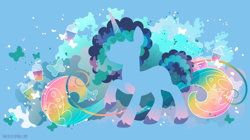 abstract_background blue_body blue_hair female feral frutiger_metro green_hair hair horn leg_markings markings multicolored_hair silhouette socks_(marking) two_tone_hair sambaneko hasbro mlp_g5 my_little_pony mythology misty_brightdawn_(mlp) equid equine mammal mythological_creature mythological_equine unicorn 16:9 4k absurd_res hi_res wallpaper widescreen