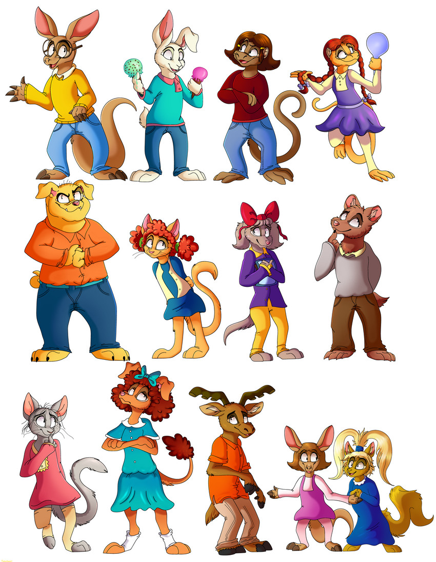 nadine flumberghast, sue ellen armstrong, francine frensky, george lundgren, muffy crosswire, and etc (arthur (series)) created by plaguedogs123