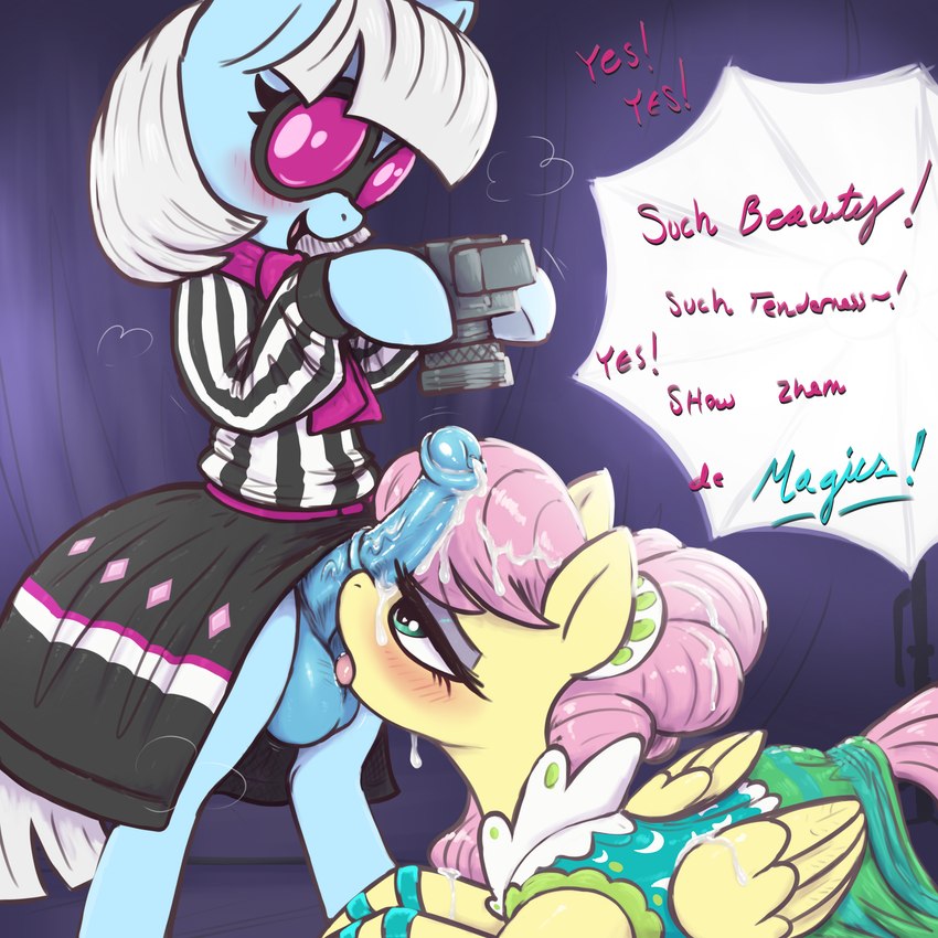 fluttershy and photo finish (friendship is magic and etc) created by t72b