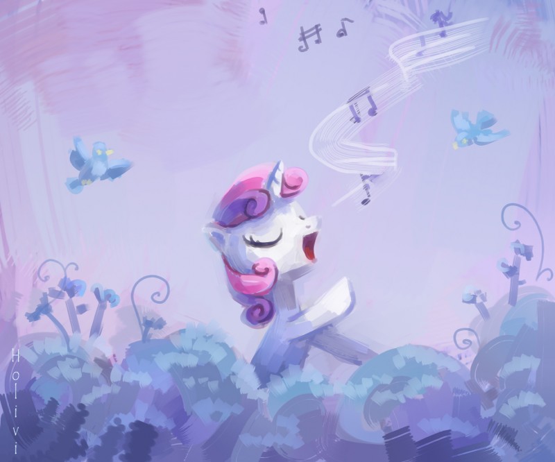 sweetie belle (friendship is magic and etc) created by holivi