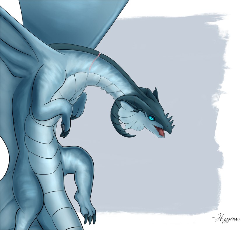 3_toes back_scar blue_body blue_eyes blue_scales claws curved_horn feet flying horn membrane_(anatomy) membranous_wings scales scar team_stardust thunder_cloud toes ventral_scales wings hyginx art_fight artfight artfight2024 mythology dragon mythological_creature mythological_scalie scalie absurd_res artist_name hi_res