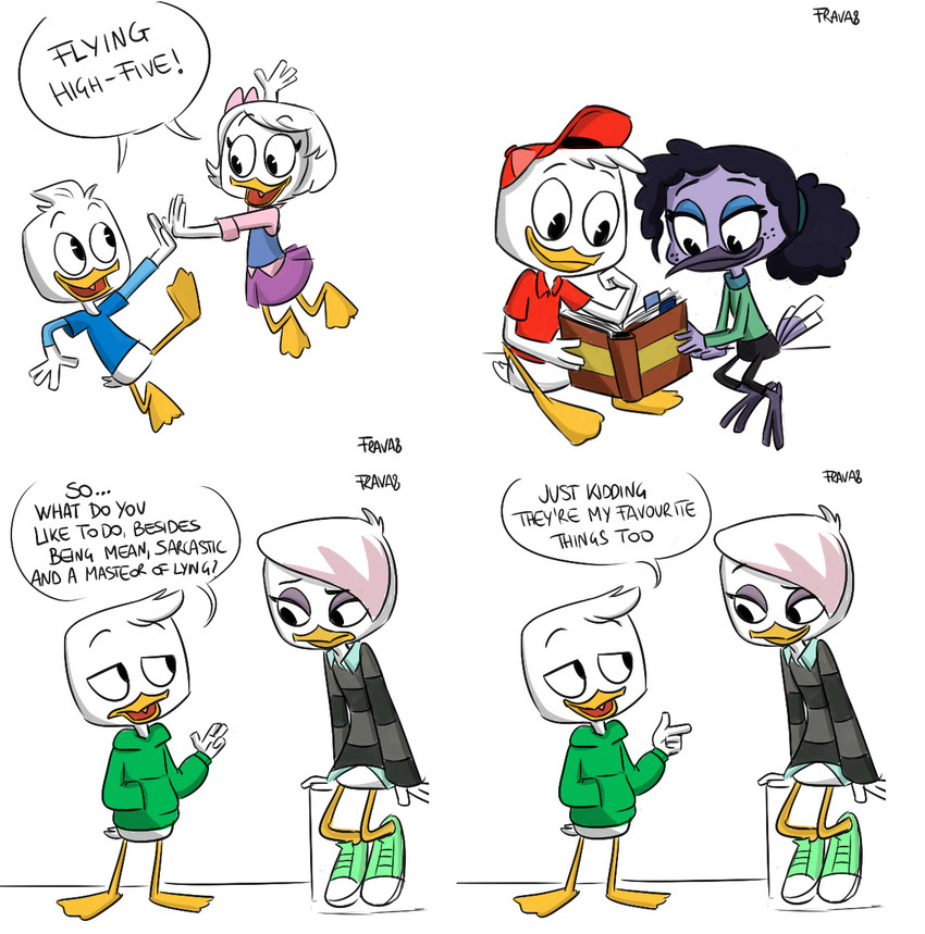 webby vanderquack, lena, violet sabrewing, dewey duck, louie duck, and etc (ducktales (2017) and etc) created by frava8