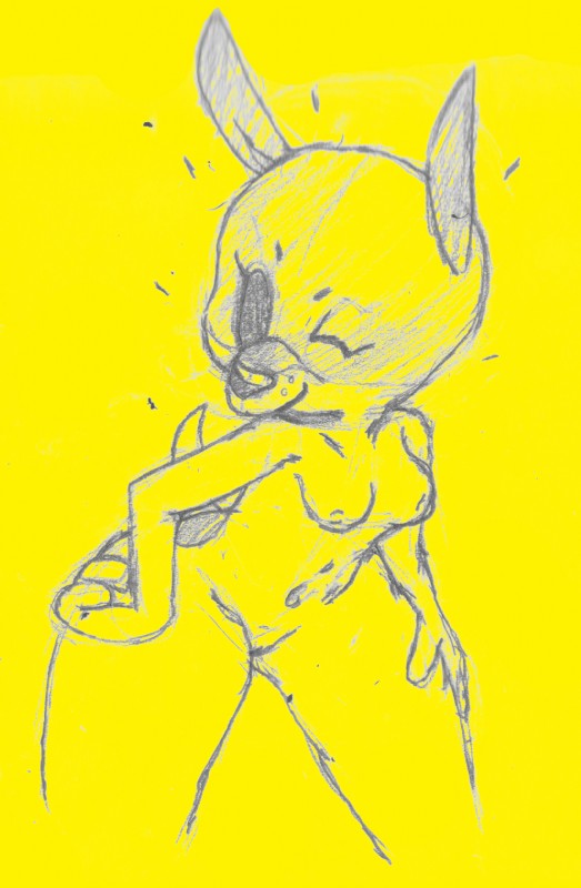 anthro breasts female genitals nipples nude one_eye_closed pussy smile solo wide_hips wink studiouac olive_the_other_reindeer olive_(olive_the_other_reindeer) canid canine canis domestic_dog hunting_dog jack_russell_terrier mammal terrier hi_res yellow_theme