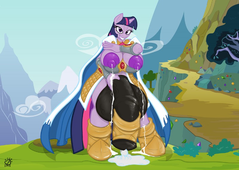 amethyst_(gem) animal_genitalia animal_penis anthro anthrofied armor balls big_balls big_breasts big_penis biped black_balls black_penis bodily_fluids breasts cape clothing cock_armor cum cum_pool emerald_(gem) equine_genitalia equine_penis flaccid fur gem genital_fluids genitals gynomorph hair horn huge_balls huge_breasts huge_penis hyper hyper_balls hyper_breasts hyper_genitalia hyper_penis intersex lactating long_hair looking_at_viewer milk multicolored_hair nipples outside penis purple_body purple_eyes purple_fur purple_hair purple_nipples ruby_(gem) sapphire_(gem) sky smile solo topaz_(gem) two_tone_hair unconvincing_armor badgerben friendship_is_magic hasbro my_little_pony mythology twilight_sparkle_(mlp) equid equine mammal mythological_creature mythological_equine unicorn 2013