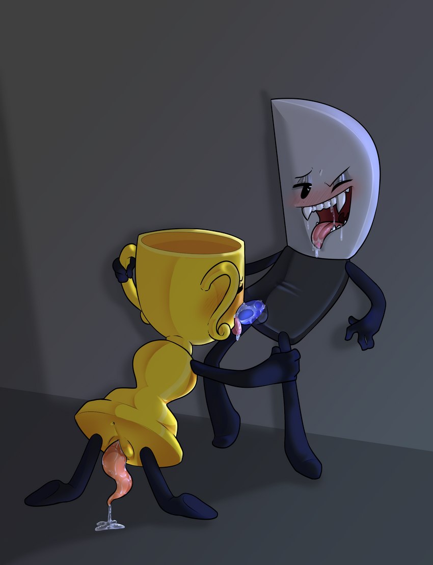 standing trophy m00cho inanimate_insanity object_shows knife(ii) trophy(ii)...