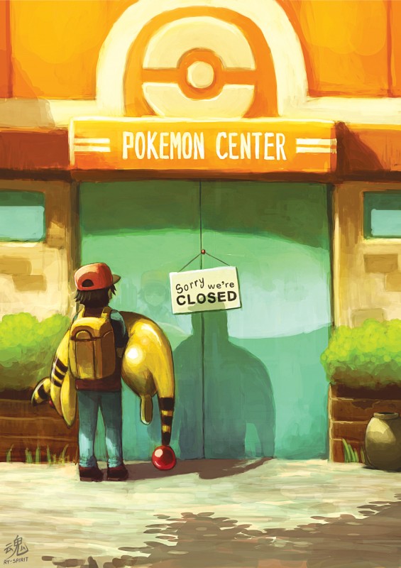 pokemon trainer and red (nintendo and etc) created by ry-spirit