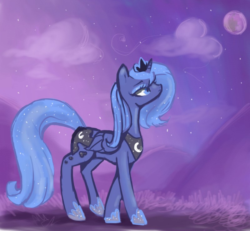 princess luna (friendship is magic and etc) created by staticdragon1