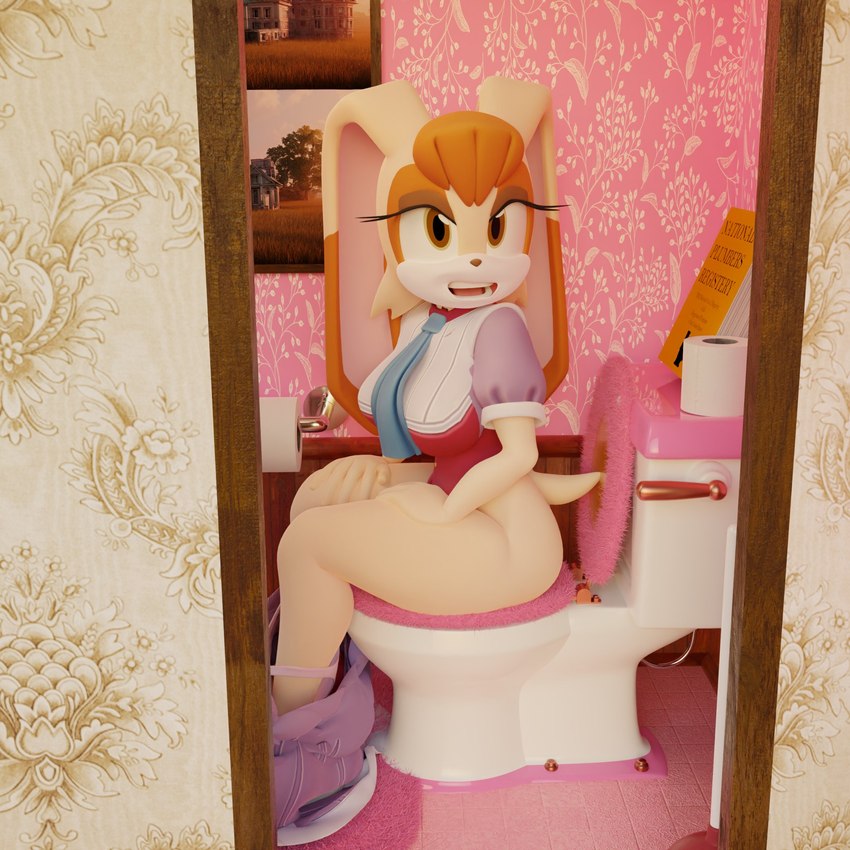 vanilla the rabbit (sonic the hedgehog (series) and etc) created by bathroom-art (artist)