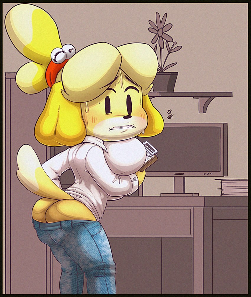 isabelle (animal crossing and etc) created by sixsidesofmyhead