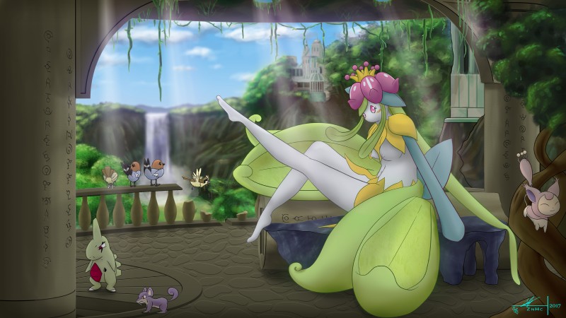 anthro anthrofied balcony blush breasts clothed clothing crown day dress eyelashes female feral flower forest group headgear inviting leaf looking_at_viewer nipples nude outside plant pose ruins solo_focus text tree water waterfall znhc nintendo pokemon fletchling generation_1_pokemon generation_2_pokemon generation_3_pokemon generation_5_pokemon generation_6_pokemon humanoid larvitar lilligant pidgey pokemon_(species) rattata shiny_pokemon skitty unown_(pokemon) unown_a unown_c unown_e unown_f unown_g unown_h unown_i unown_k unown_l unown_m unown_n unown_o unown_r unown_s unown_t unown_u unown_w 16:9 2017 4k absurd_res character_cipher digital_media_(artwork) english_text hi_res pinup translated unown_text wallpaper widescreen