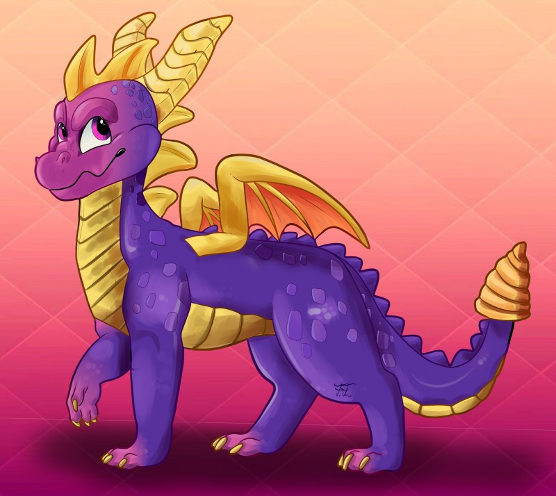 spyro (european mythology and etc) created by flowfell