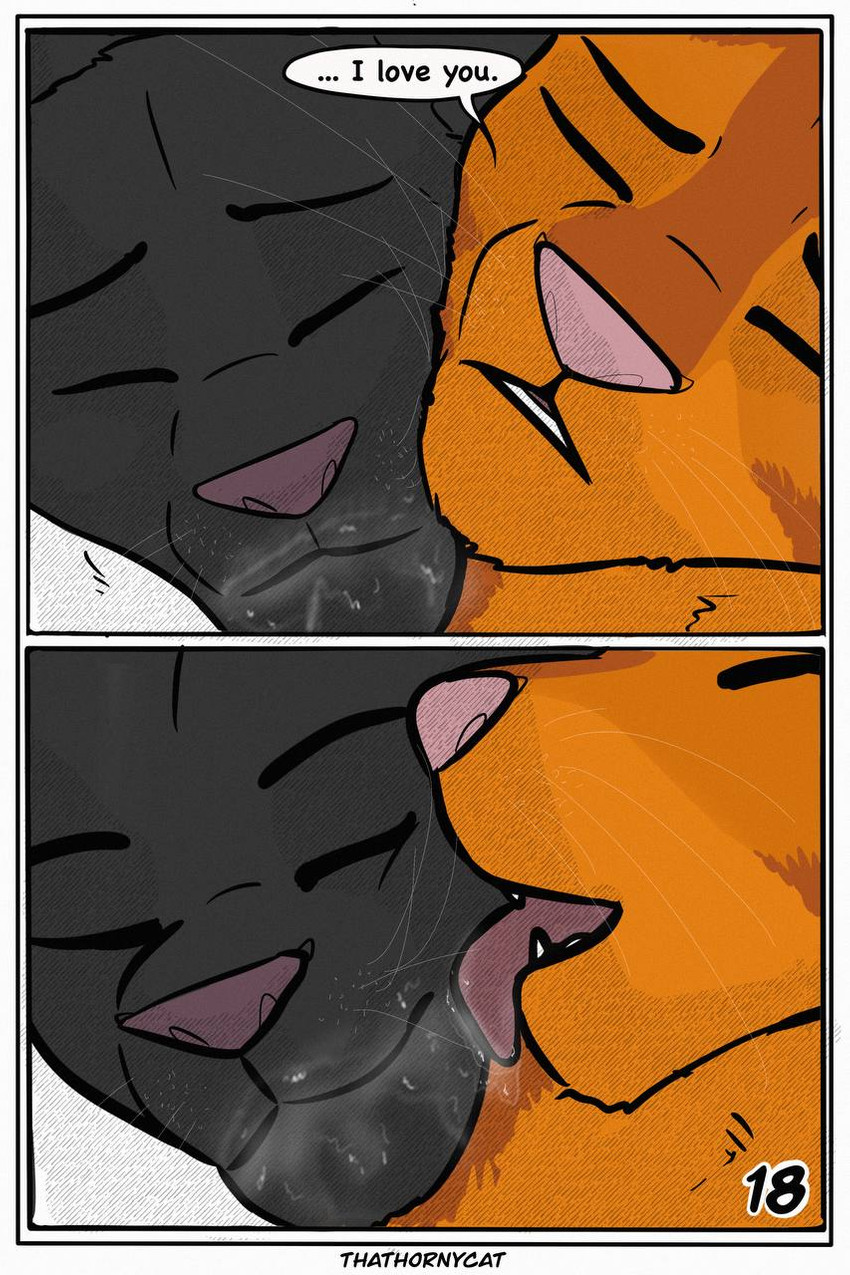 bodily_fluids dialogue duo feral licking male male/male outside saliva talking_feral text tongue tongue_out thathornycat warriors_(book_series) jake_(warriors) tallstar_(warriors) domestic_cat felid feline felis mammal colored comic digital_drawing_(artwork) digital_media_(artwork) english_text hi_res shaded