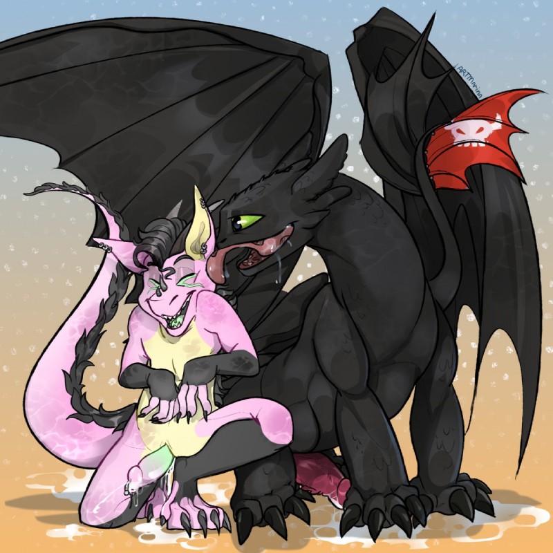 toothless and wyatt (how to train your dragon and etc) created by artmarina