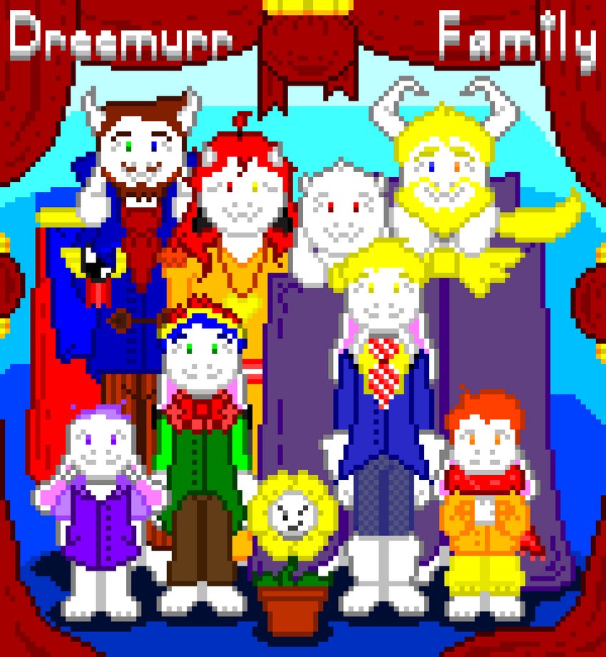 fredrick, lavender, zandriel, quilson, asgore, and etc (undertale (series) and etc) created by zandriel123