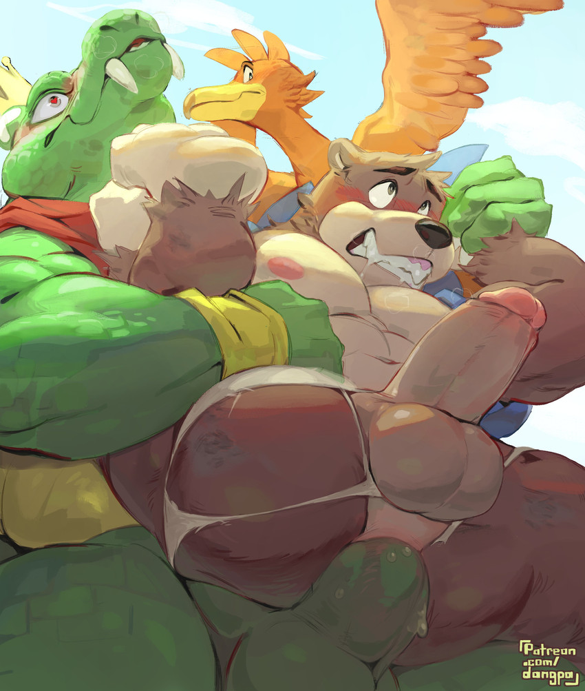 banjo, kazooie, and king k. rool (super smash bros. ultimate and etc) created by dangpa