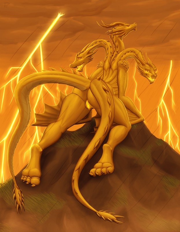 king ghidorah (european mythology and etc) created by testowepiwko