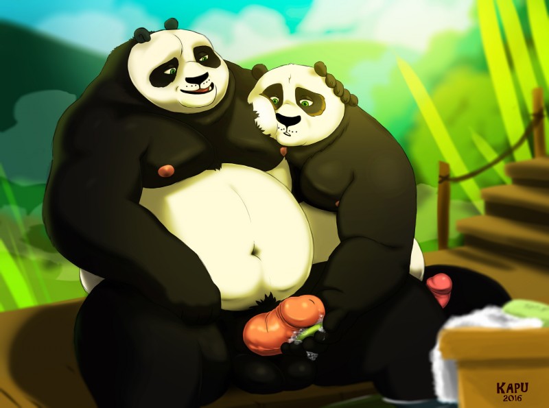 li shan and master po ping (kung fu panda and etc) created by kamudragon