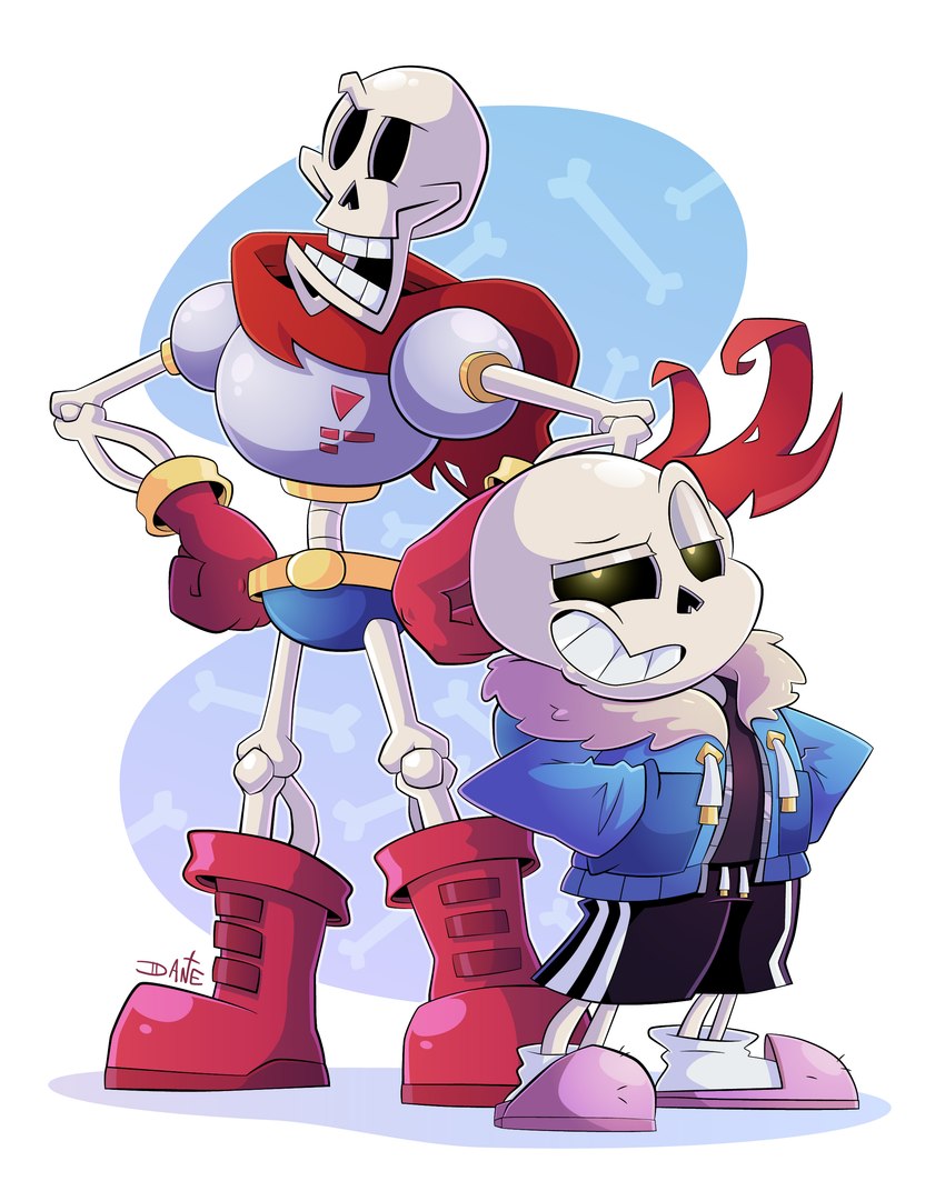 papyrus and sans (undertale (series) and etc) created by sorprendante