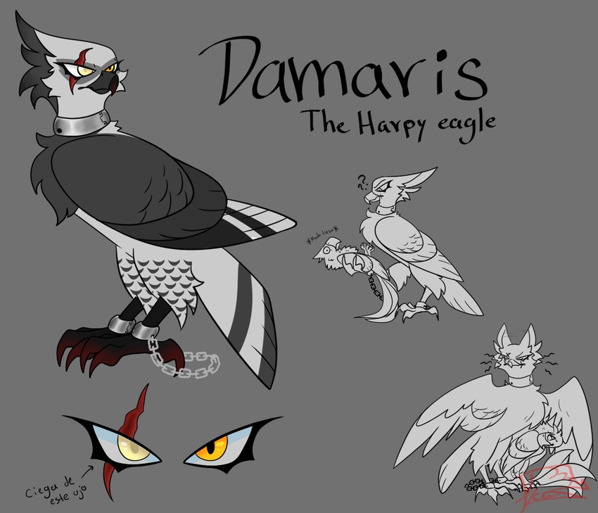 blu, damaris the harpy eagle, and fan character (blue sky studios and etc) created by luntalie