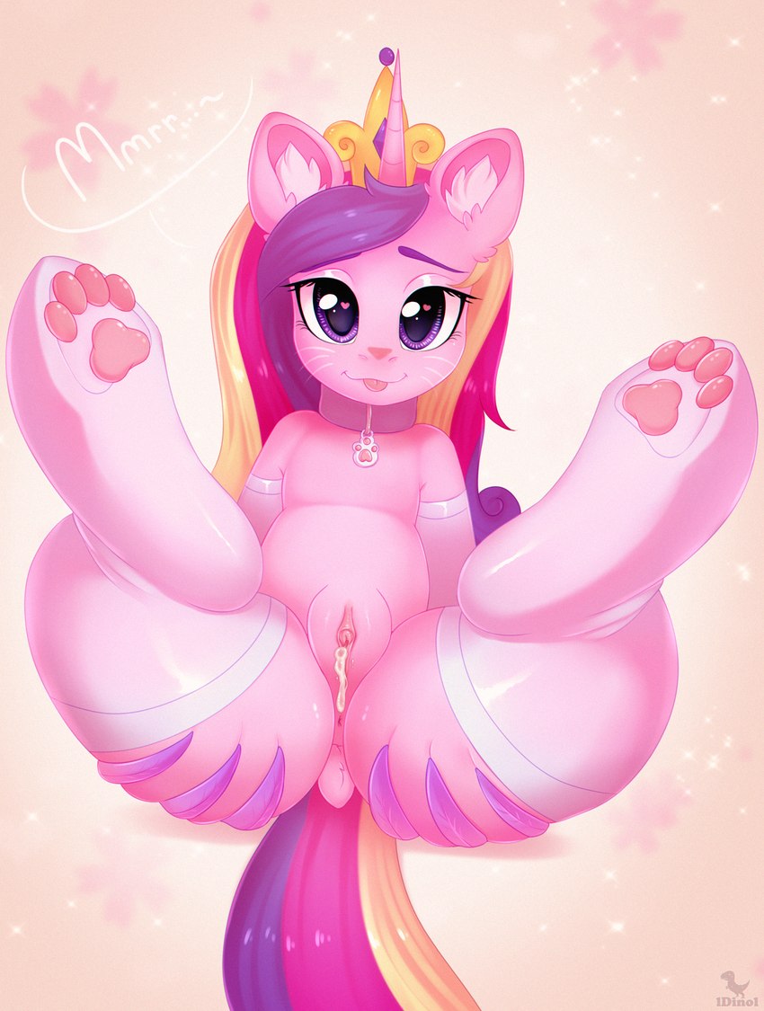 bodily_fluids cum cum_in_pussy cum_inside female genital_fluids genitals heart_eyes heart_symbol horn paw_socks pussy solo thick_thighs wings dinoalpaka friendship_is_magic hasbro my_little_pony mythology princess_cadance_(mlp) equid equine mammal mythological_creature mythological_equine unicorn winged_unicorn hi_res