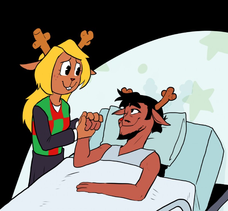 noelle holiday and rudolph holiday (undertale (series) and etc) created by fatz geronimo