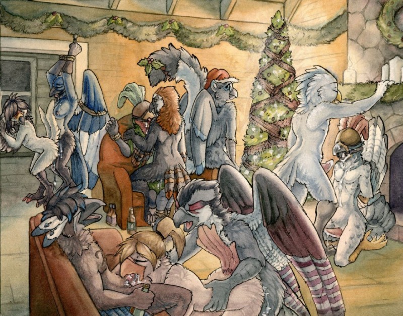 cassie, muriat, stoop, and swiftfalcon (christmas and etc) created by ruaidri