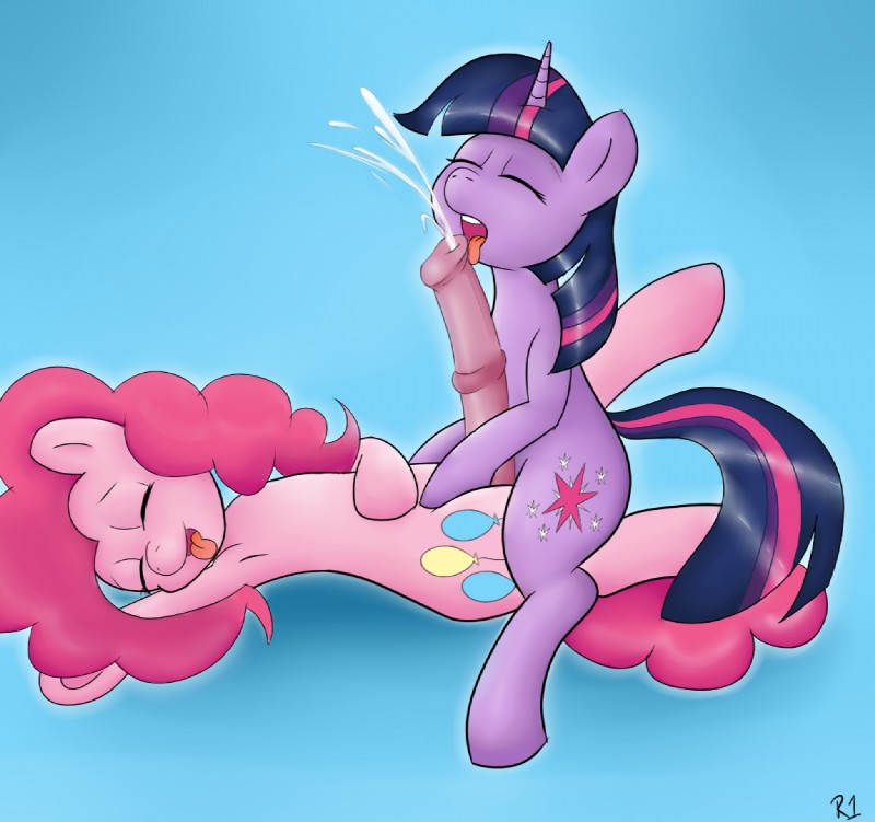 pinkie pie and twilight sparkle (friendship is magic and etc) created by runnerman360