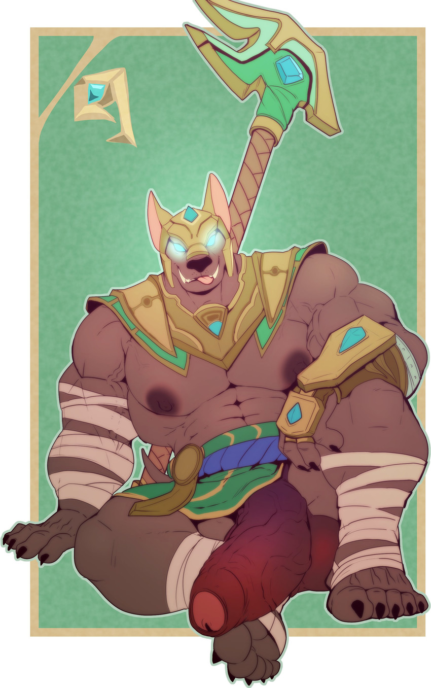 nasus (league of legends and etc) created by cursedmarked