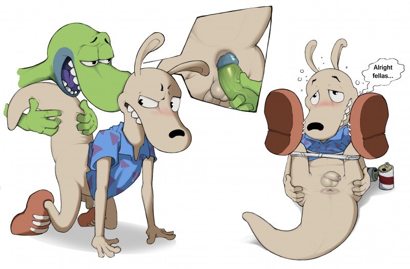 chameleon brothers and rocko rama (rocko's modern life and etc) created by narse and third-party edit