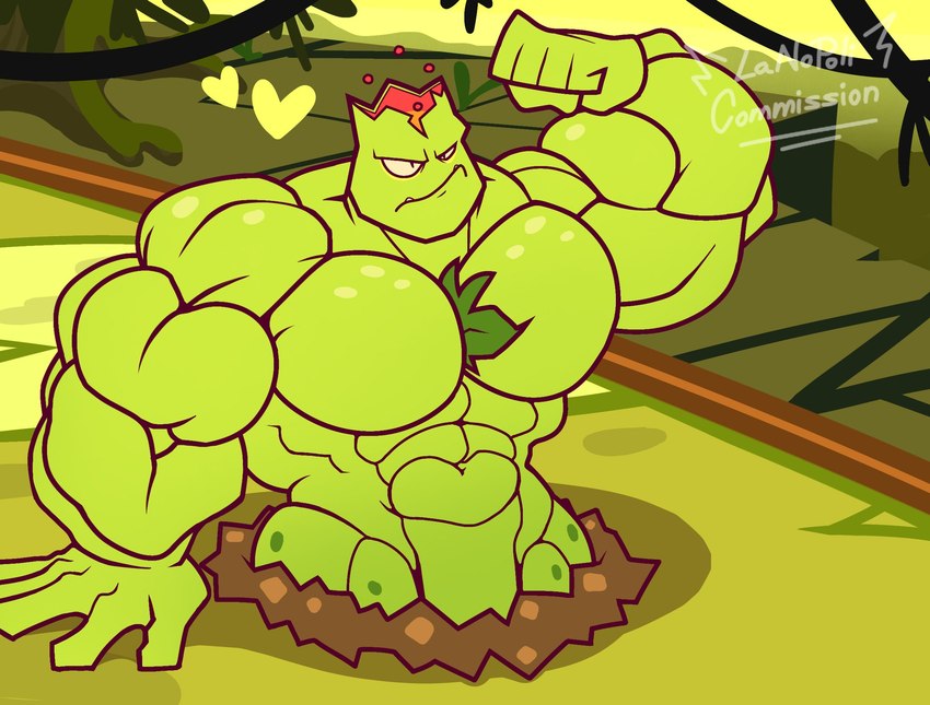 abs biceps body_hair forest heart_symbol jungle male muscular not_furry pecs plant solo tree lanopoli electronic_arts plants_vs._zombies plants_vs._zombies_heroes popcap_games lava_guava humanoid hi_res